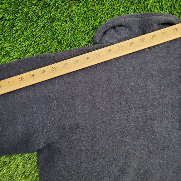 Vintage 80s Hands-Off 1/4 Zip Collard Sweater Womens L 20x21 Boxy Cropped USA - Picture 8 of 10